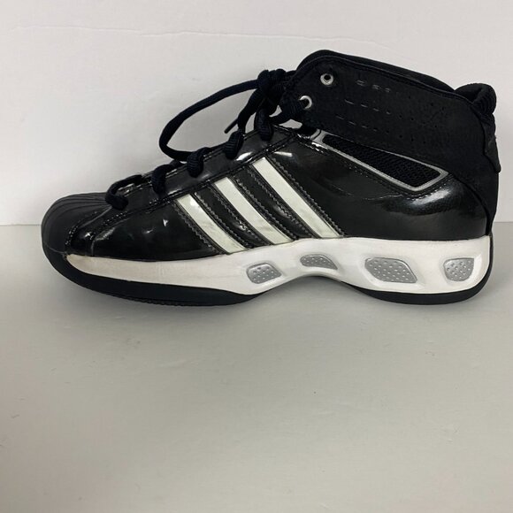 Adidas Pro Model TC Basketball Shoes Mens 8.5 Team Color Black White Shell Toe - Picture 10 of 14